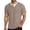 AB34 Khaki, variant on Men Short Sleeve Shirt Knit Two Layer Casual Tee Top Solid Color Crew Neck T-Shirts For Everyday Wear Red Size L