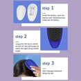 thumbnail image 3 of Peigne Brosse Masseur de Cuir Chevelu Portable Électrique à DEL Vibrante Outils, 3 of 4