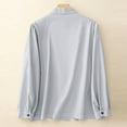 thumbnail image 6 of Kovlvoll Womens Tops Cotton Soft Comfy Long Sleeve Solid Color Casual Lightweight T-Shirts, 6 of 7