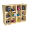 thumbnail image 2 of STORAGE LOCKER 12 CUBBY MOBILE WOOD BACK 42''H, 2 of 3