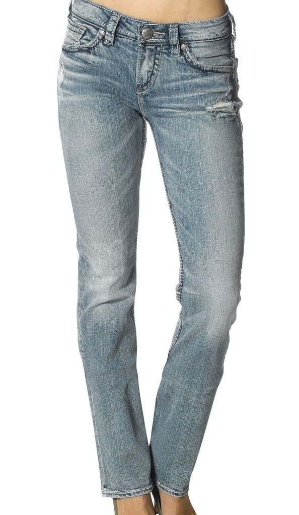 destructed bootcut jeans