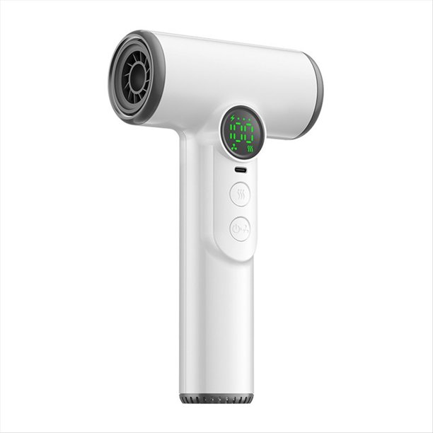 Secador de Pelo Portátil Inalámbrico de 30 000 RPM, 100 Velocidades, Secado Rápido, Iones Negativos, Control Inteligente de Temperatura, Color .