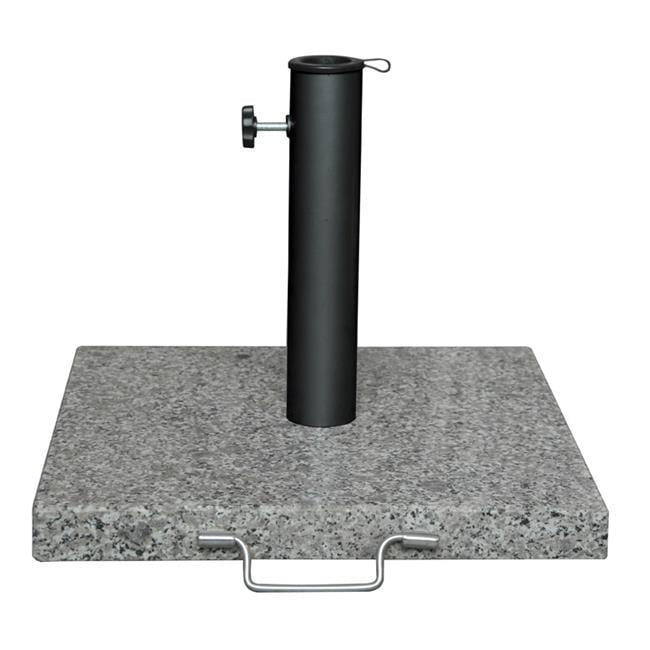 12.6 x 17 x 17 in. Gray Granite Umbrella Base