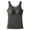 Grey, variant on Black Women's Shelf Bra Camisole Tops thermal shirt Crew Neck Workout Tops Padded Yoga Shirts Gym Athletic Sleeveless Camisole L