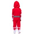 thumbnail image 4 of Power Rangers Unisex Toddler Kids Union Suit MMPR Character 1PC Hooded Pajama For Boys Girls Sleepwear Loungewear Red Green Blue Pink Ranger, 4 of 6