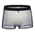 thumbnail image 3 of jobturf Mens Underwear Summer See Through Mesh Breathable Boxer Briefs Comfy Lightweight Underpants Low Rise Stretchy Trunks M-XXXL, 3 of 4
