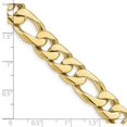 thumbnail image 2 of 10k Yellow Gold Solid hand Polished Figaro Chain Bracelet 8 Inch 10mm Box Clasp Link Bracelet for Women and Men, 2 of 2