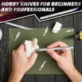 thumbnail image 4 of czcpp-Exacto Knife Set, 13PCS Precision Hobby Craft Xacto Blades Kit with 3 Craft Knife Handles for Pumpkin Carving Modeling Fondant Wood & Leather Art DIY, 4 of 4