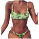 thumbnail image 4 of Bikini con estilo para mujer con almohadilla en el pecho sin soporte de acero Correa cómoda Traje de baño dividido Conjunto de dos piezas para la playa OAVQHLG3B Store lin121212, 4 of 4