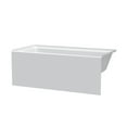 thumbnail image 6 of Fine Fixtures Acrylic-Fiberglass Soaking Bathtub, White. Alcove | Apron Front Right Hand 66"x32", 6 of 13