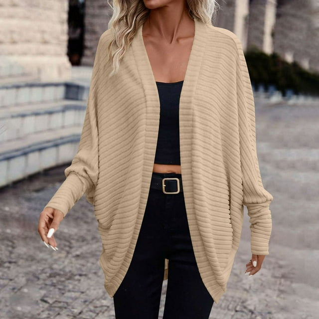 NJDVHB Cardigan d'Hiver pour Femmes, Veste Chandail Cardigan Décontractée à Manches Longues pour Femmes