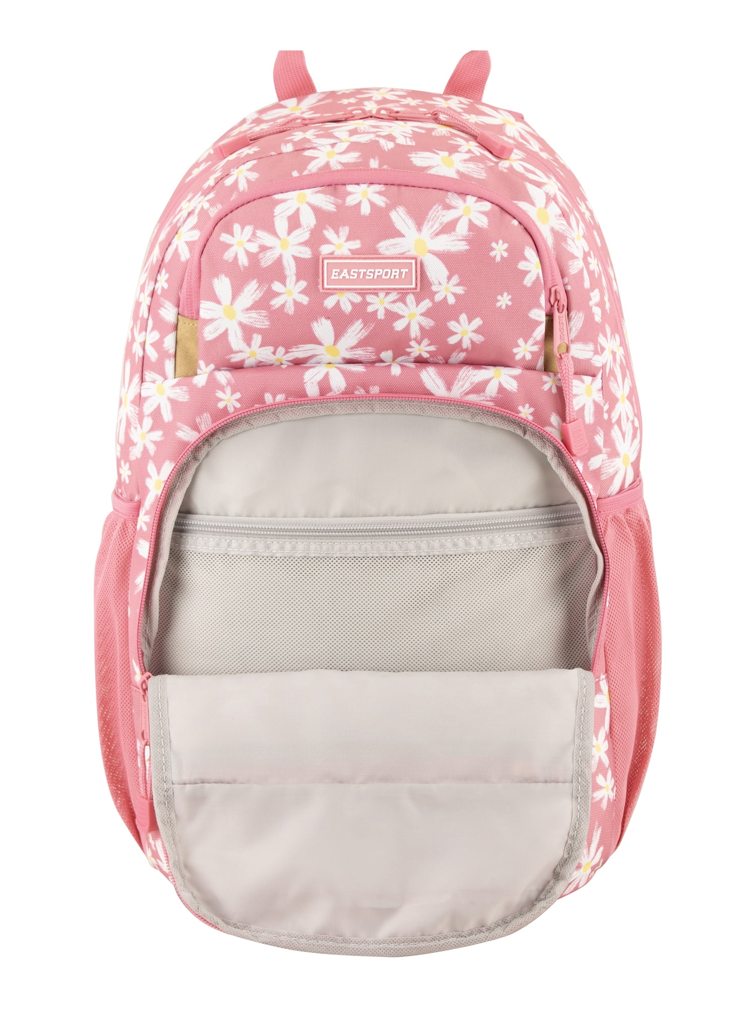 Eastsport Unisex 19" Aero Core Backpack, Pink Traditional Daisy