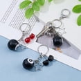 thumbnail image 5 of 3Pcs 3 Colors Alloy Keychain with Eight Ball Resin Beads Mixed Color 80mm 1pc/color, 5 of 6