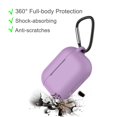 thumbnail image 2 of Apple Airpods Pro Skin, For Airpods Charging Case Skin for Airpods 3rd, Takfox 360° Protective Portable Silicone Cover Skin for Airpods 3 [Front LED Visible] Accessories w/ Keychain - Purple, 2 of 8