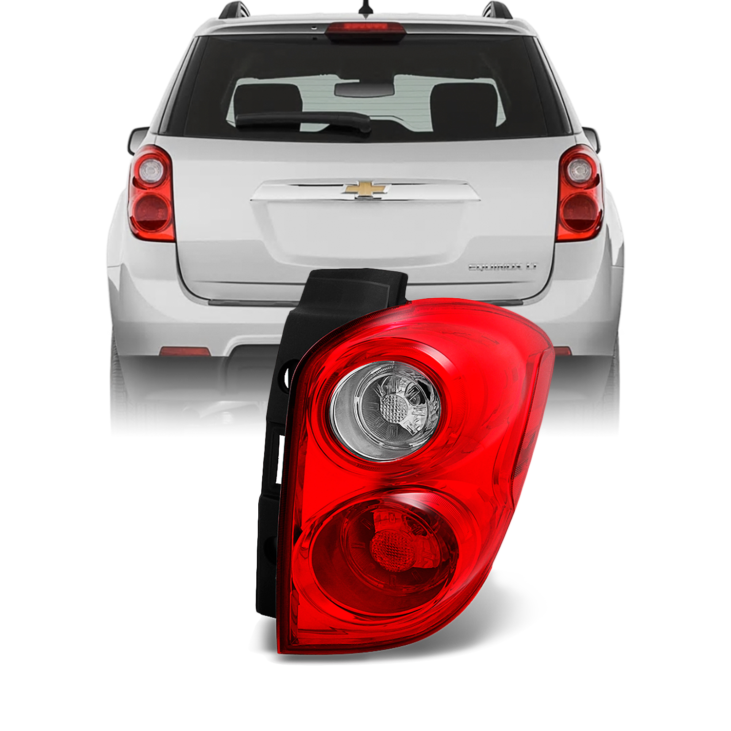 Fits 2007-2014 Tahoe Suburban Red Clear Passenger//Right Tail Lights Replacement