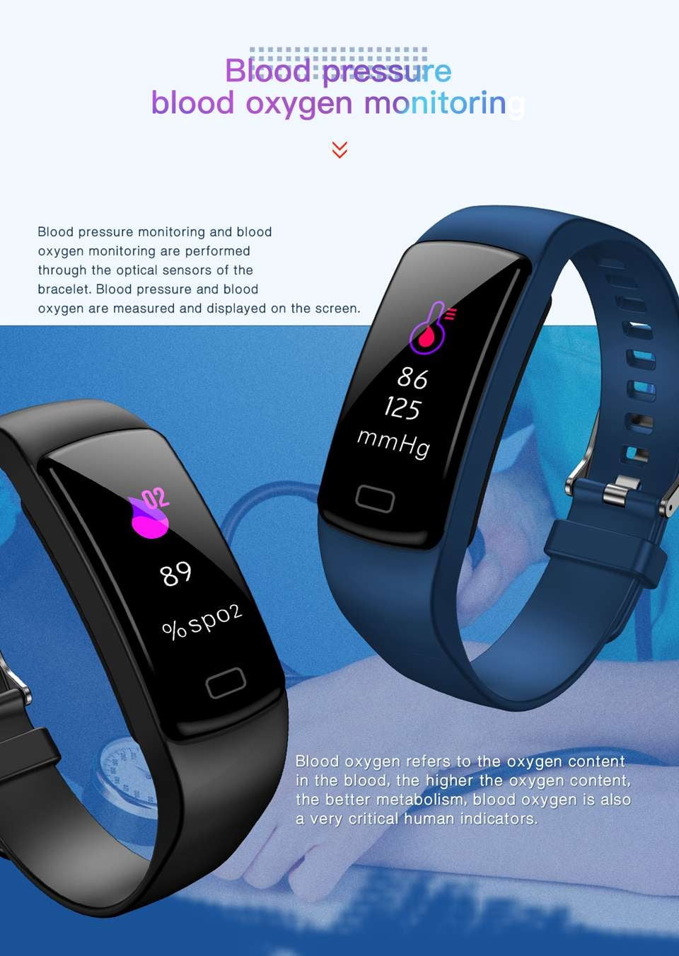 New arrival Y9 Smart Bracelet Watch IP67 Waterproof Heart Rate Monitor  Pulsometer Blood Pressure Call Message Fitness Reminder Tracker | Walmart  Canada