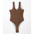 thumbnail image 6 of Elainilye Fashion Womens One Piece Swimsuits Bikinis Sleeveless Solid Bikini Swimsuit Push-Up Padded Swimwear Swimsuit,Brown, 6 of 8
