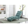thumbnail image 2 of Triple Tree Massage Chaise Lounge, Ergonomic Electric Recliner Chair with Remote Control, Modern Long Lounger for Living Room Bedroom, Teal, 2 of 7