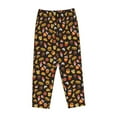 thumbnail image 6 of Uemuo Burger Fries Pattern Women's Wide Leg Palazzo Lounge Pants with Pockets Light Weight Loose Comfy Casual Pajama Pants-Small, 6 of 9