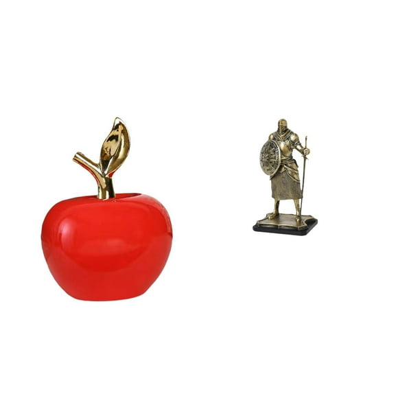 Estatua De Caballero De Cerámica Con Forma De Fruta, Adorno De Simulación, Obra De Arte Para Decoración Del Hogar, Escultura Creativa Europea Para Cafetería, Sala De Estudio, Entrada, Sala