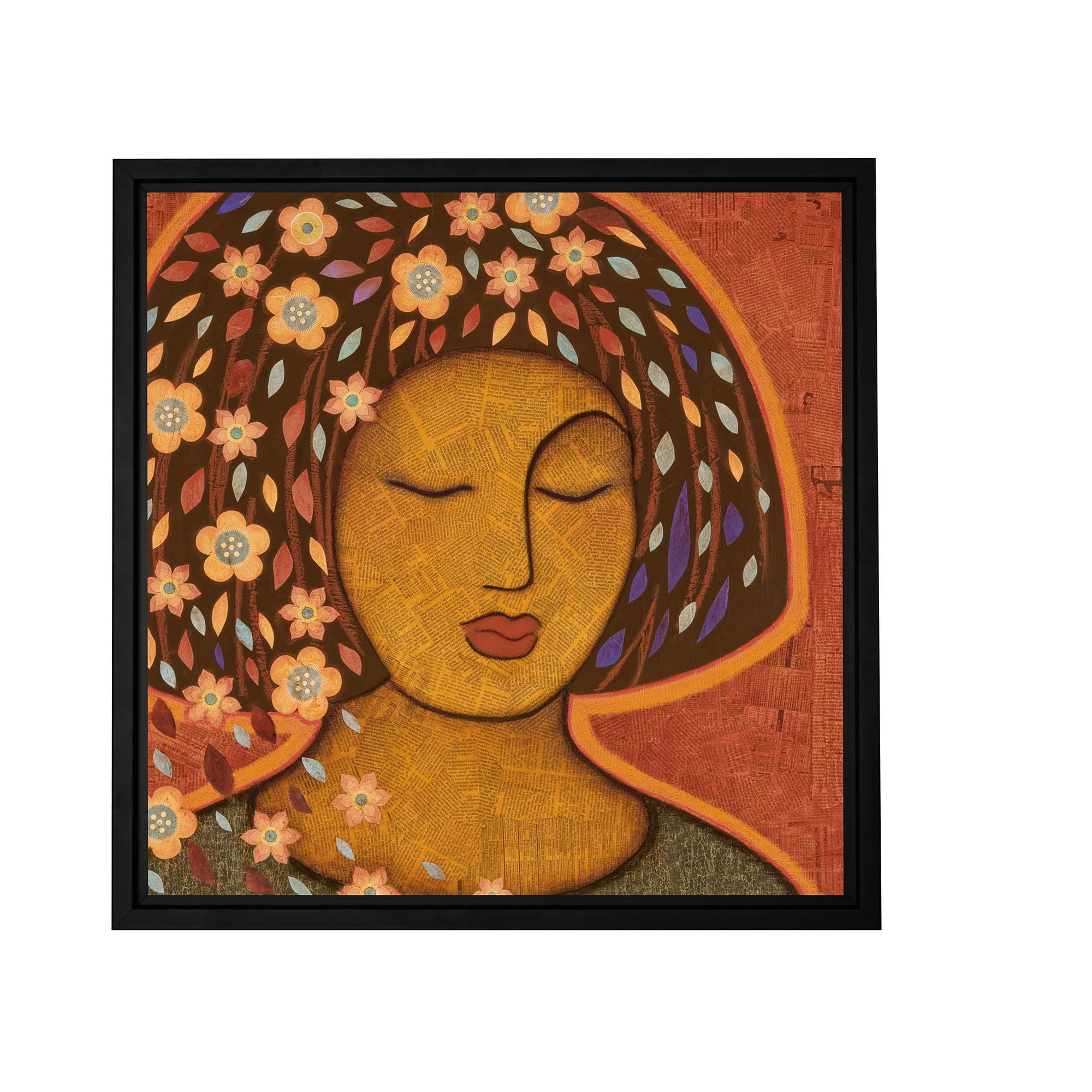 Gloria Rothrock "Kali" Floater-Framed Gallery-Wrapped Canvas