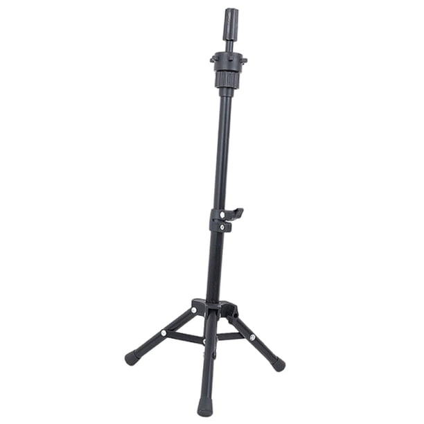 Cabeza de maniquí para práctica de peluquería profesional, durabilidad ajustable. Negro