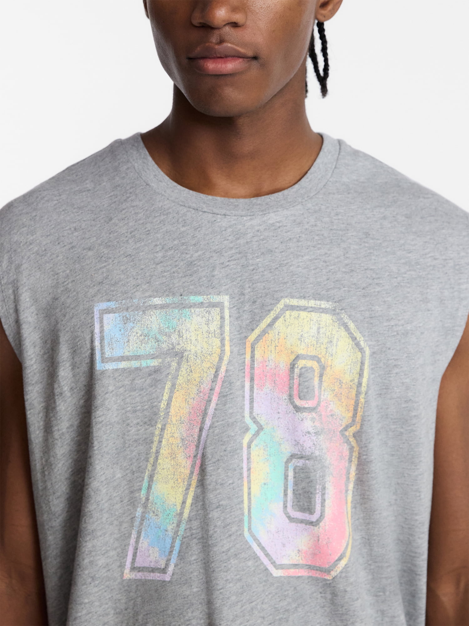 No Boundaries Pride Boxy Cropped Fit Tank Top, Men's Sizes XS-5XL