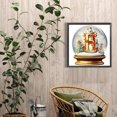 thumbnail image 4 of Pintura de diamante 5D DIY taladro redondo completo letra de Navidad cristal H Kit decoración 40x40cm FLhrweasw Nuevo, 4 of 9