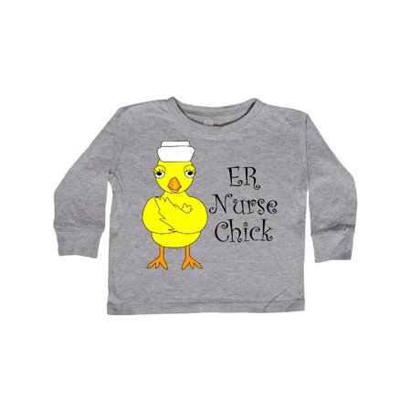 

Inktastic ER Nurse Chick Gift Toddler Boy or Toddler Girl Long Sleeve T-Shirt