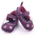 thumbnail image 2 of Otqutp Baby Round Toe Shoes Girls Sneakers Baby Cute Bow Embroidered Walking Shoes Flat Shoes Toddler Walking Shoes, 2 of 7