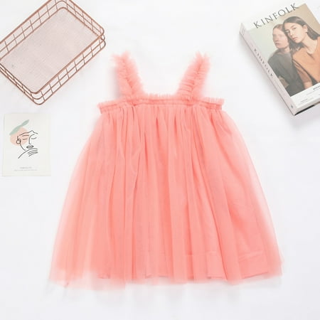 

Gotyou Girl s Toddler Mesh Princess Dress Sling Tulle Dress Elastic Outfits Dresses
