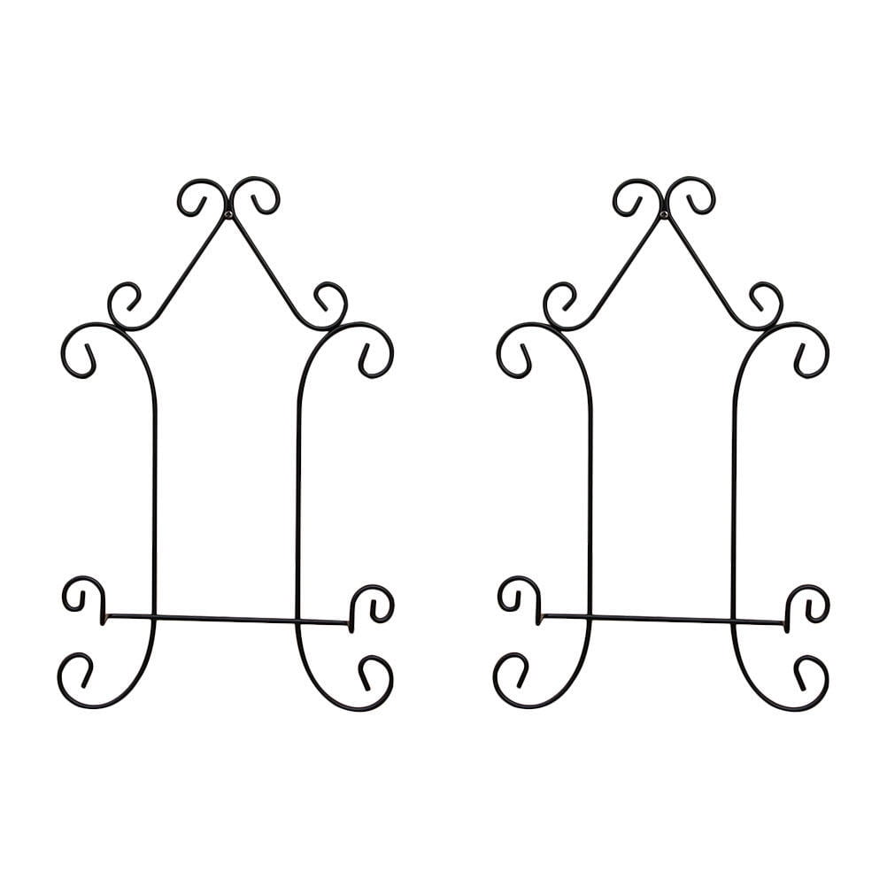 2pcs Plate Holder Wall Display Stand Artwork Display Rack Dish Display