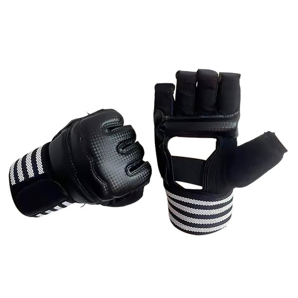 Vendas de boxeo, guantes interiores, vendas rápidas, equipo, lavables, portátiles, para boxeo. Negro S