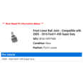 thumbnail image 2 of Front Lower Ball Joint - Compatible with 2005 - 2016 Ford F-450 Super Duty 2006 2007 2008 2009 2010 2011 2012 2013 2014 2015, 2 of 2