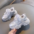 thumbnail image 6 of Gubotare Toddler Boy Shoes Wide Boys and Girls Light Up Shoes Led Flashing Sneakers with Breathable Mesh Upper Lightweight Non-Slip Sports Shoes for Kids Walking Size 8.5 (Silver,8.5 Toddler), 6 of 6
