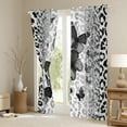 thumbnail image 3 of jejeloiu Beauty Butterfly Butterflies Blackout Curtains Set of 2 (52x84 Each),Purple Glitter Print Window Curtains,Leopard Cheetah Pattern Curtains and Drapes For Boys Girls,Luxury Bedroom Decor, 3 of 6