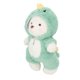 thumbnail image 5 of Oso de peluche suave de 30 cm Yuxing con capucha verde, 5 of 5