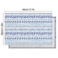 thumbnail image 6 of Blue Striped Geometric Pattern Summer Placemats Table Placemats Set Of 4-Linen Kitchen Washable Placemats Table Mats 11.8"x17.7" Non-Slip Heat Resistant, 6 of 6