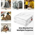 thumbnail image 5 of Yibo Red White and Blue Stars Blanket Flannel Soft and Comfortable Anti-static Bed Sofa Blanket, 5 of 9