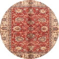 thumbnail image 1 of Ahgly Company Indoor Round Abstract Red Abstract Area Rugs, 8' Round, 1 of 6