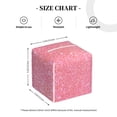 thumbnail image 2 of Rateoe Sparkly Glitter Pattern Tissue Box Cover, Modern Square Decorative Leather Facial Paper Case Organizer Holder Dispenser 5X5X5'', 2 of 8