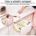 thumbnail image 4 of 2.4 Gallon Kitchen Compost Bin for Counter Top or Under Sink,Hanging Kitchen Trash Can,Plastic Wall Mounted Garbage Can,Small Kitchen Waste Basket,Food Waste Bin for Countertop,Grey, 4 of 5