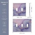 thumbnail image 3 of Haosy Light Switch Cover Plate 3 Gang Electrical Outlet Covers Lilac Marble Decorate Wall Plate 4.56”x4.48”, 3 of 8