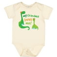 thumbnail image 3 of Inktastic Grandma Loves Me Grandchild Dinosaur Boys Baby Bodysuit, 3 of 5
