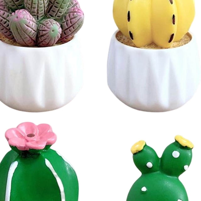fastboy Cactus Small Pot Interior Decorations Car Dashboard Figurine for Table