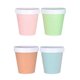 thumbnail image 1 of 4 Pcs Dessert Cups Lids Soup Bowls Yogurt Bowls Go Freezer Storage Tubs Plastic Dessert Bowls, 1 of 3
