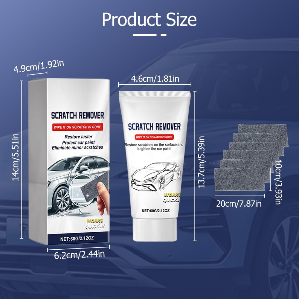 2026 New Nano Sparkle Cloth Car Scratch Remover, Car Paint Scratch Repair Paste, Cars Scratches Repair Paste Polishing Wax Nano Sparkle Cloth for Vehicle(3PC)