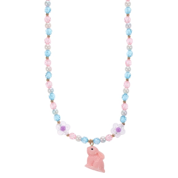 Way to Celebrate Easter Beaded Bunny Necklace