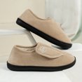 thumbnail image 4 of Zapatos para Sin Cordones Hombres Cuero Gamuza Antideslizante Cómodo Cálido Felpa Interior/Exterior Pies Diabéticos Hinchados, 4 of 8