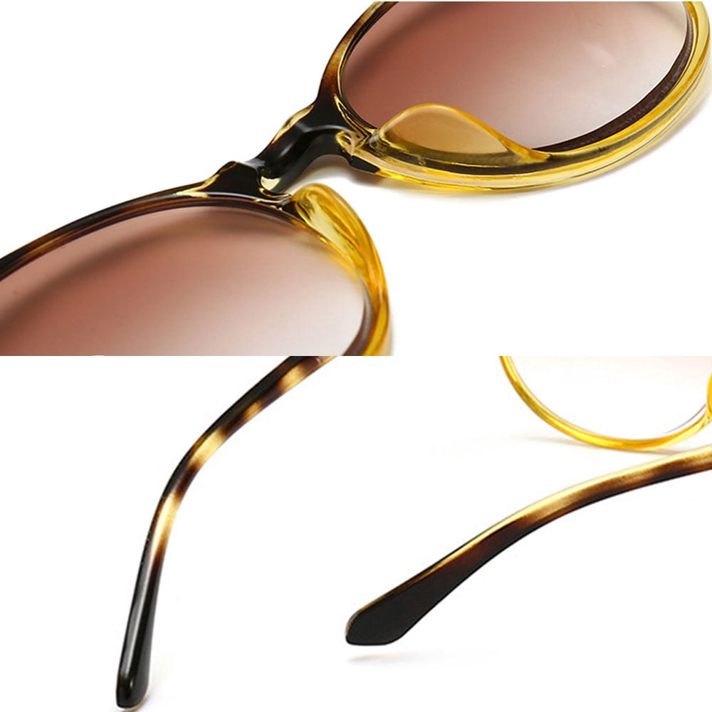 4 Pairs of Women Gradient Brown Reading Glasses 1.50, Tortoiseshell Gray Round Spring Hinge Blue Light Blocking Readers +1.50 Strength UV